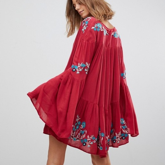 Free People Te Amo Flared Sleeve Mini Dress SOLD - Picture 3 of 7
